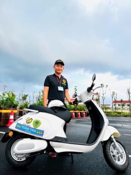 BẢO VỆ NHẬT HOÀNG TRIỂN KHAI XE MÁY ĐIỆN TUẦN TRA TẠI AEON MALL HUẾ